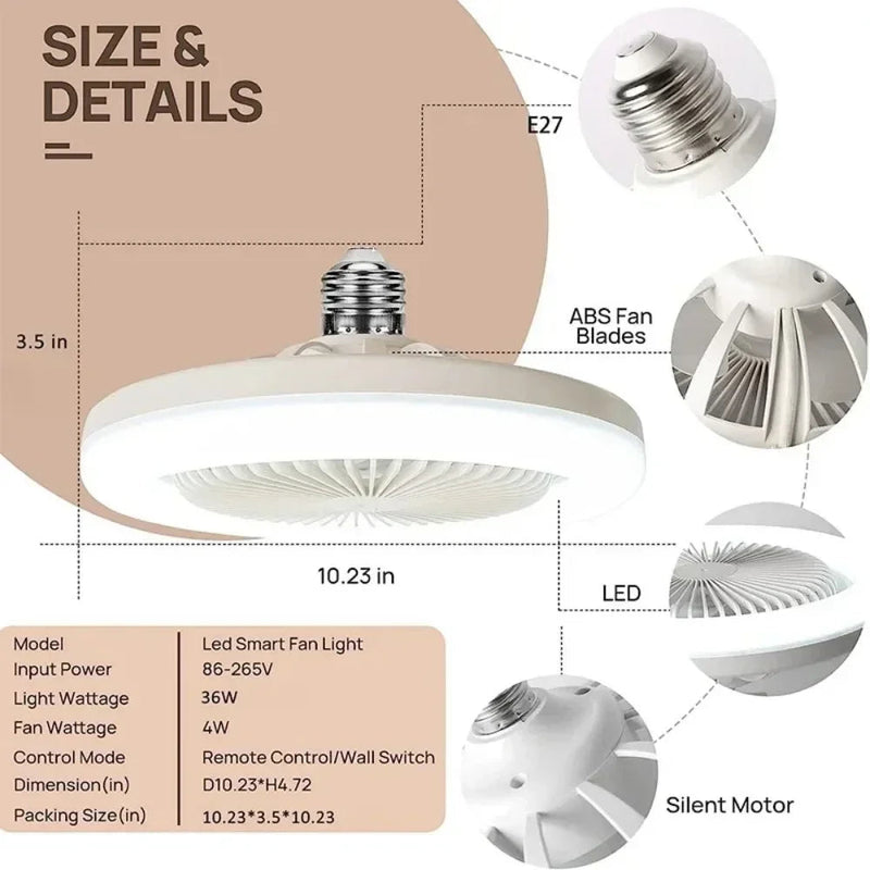 Smart fanLED | Ventilador de teto - Que é inteligente e com iluminação LED