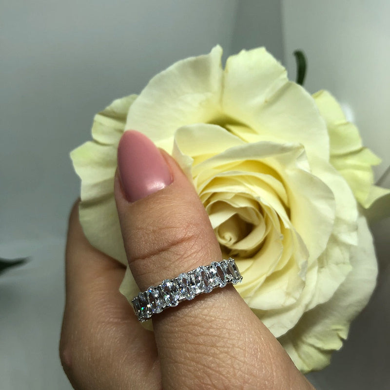 Crystal Ring | Anel Cravejado com Zircônia de Prata - Estilo Brilhante de Cristal para todas as Mulheres