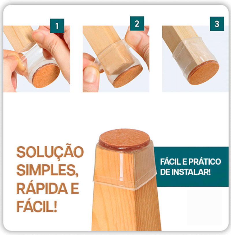 Protec Chair | Tampa Para Pernas de Moveis - Proteção para Pés de Cadeiras