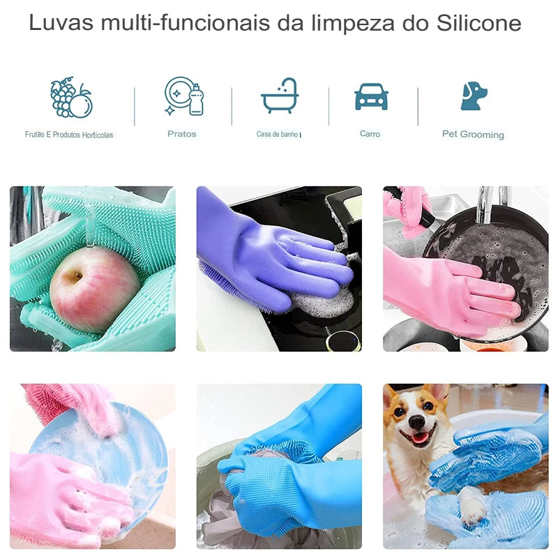 Magic Glove | Luvas para Lavar Louça - Facilidade e Pratico Sem a Necessidade de Esponja