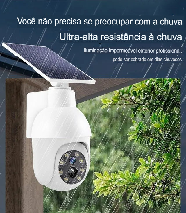 Light Alert | Luzes de Alerta Com Painel Solar à Prova D'água - Camuflado em Forma de Câmera