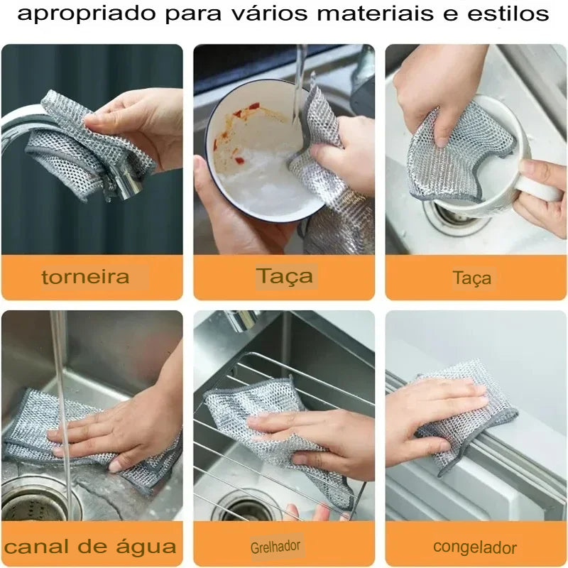 CleanYing | Malha de Aço - A Solução Definitiva para Limpeza Impecável